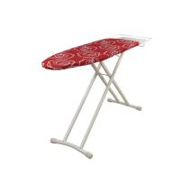 Tabla de Planchar Cofan Tívoli Roja 125x41x10 Cm - Bandeja Especial - Robusta
