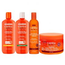 CANTU PACK 4 UNID. Shampoo-Conditioner-Curling Cream-Curl Activdor Cream