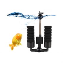 AQQA Filtros Esponja Eléctricos AQ016 Para Acuarios de Agua Dulce y Salada, Filtración Mecánica y Biológica, Silenciosos con Esponjas y Bioesferas Intercambiables