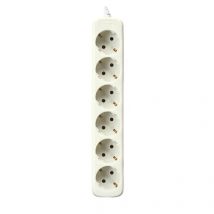 Regleta Eléctrica Silver Electronics 6 Enchufes IP44 Blanco