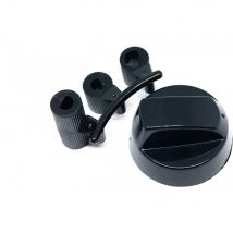 Anakel Home Repuesto Mandos para Horno Compatibles con Todas las Marcas de Horno y Cocina  Perillas de Interruptor de Control Universal  Plástico, 4 Unidades, Color Negro