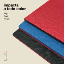 JOWY Tatami Puzzle 1x1m 2cm · Goma EVA Reversible Azul/Rojo o Negro/Gris · Modelo "T" · Esterilla Artes Marciales, Fitness y Suelo Tatami Japonés