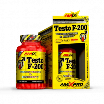Amix TESTO F-200 100 tabletas testosterona, energía, fuerza, rendimiento, masa muscular, Tribulus Terrestris, extractos naturales, bienestar, suplemento deportivo