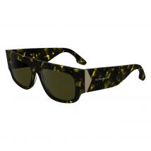 Victoria Beckham Vb666s Gafas de Sol, 012 Negro Amarillo Habana, 59 Unisex Adulto