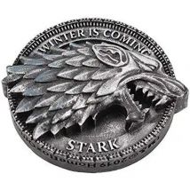 Nemesis Now House Stark Imán de 6 cm, diseño de Juego de Tronos, color plateado