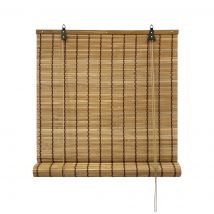 Acomoda Textil – Persiana Enrollable de Bambú Natural para Puertas y Ventanas Decorativa. Estor Ajustable de Ocultación para Exterior e Interior Protector de Fácil Instalación.