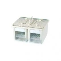 Sta Soluzioni STA Nuvola Cage para 2 Plazas - Transportín para Pájaros con 2 Compartimientos