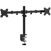 Approx Soporte de Mesa para Doble Monitor de 10-27 Pulgadas con Brazos Articulados y Soporte Orientable VESA 600x400