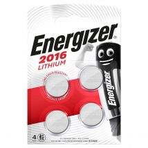 Energizer - Paquete de 4 pilas especiales CR2016, una pila para una necesidad, sin mercurio añadido y potencia para dispositivos pequeños
