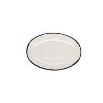 Bandeja Oval Porcelana Reforzada Ariane Vital Filo 26CM Blanco Brillo