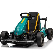 Bizak Aston Martin Kart F1, Coche eléctrico Infantil de 12v, Coche Oficial de Fernando Alonso, con Licencia Oficial de Fórmula 1, Juguete para niños Desde 6 años de Edad (64431912)