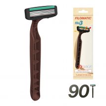 Pack 90 cuchillas de afeitar FILOMATIC "FILO3" en varios colores