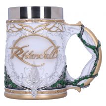 Nemesis Now Licencia oficial El Señor de los Anillos Rivendell Tankard, blanco, 15,5 cm