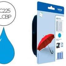 Liderpapel Cartucho de Tinta Ink-jet Brother LC-225XLCBP MFC-J 4420 DW / MFC-J 5620 DW Cian Alta Capacidad 1200 Pag