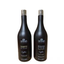OMNIA Coffee Set Tratamiento de Alisado Capilar Champu y Queratina 2L