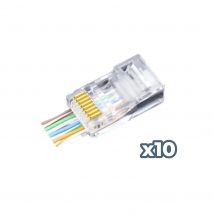 Conector Phasak RJ45 Cat.6 UTP 23AWG sólido - PHK 45C6-100