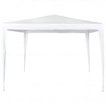 Cenador desmontable de jardín 300x300x250 cm blanco Aktive