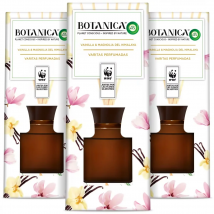 Botanica by Air Wick Pack x3 Varitas Perfumadas, Vainilla y Magnolia del Himalaya, Rosa y Geranio