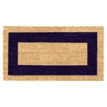 FELPUDO DE COCO CON CENEFA 60X100 CM. Azul