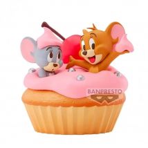 Banpresto Figura de Acción Tom y Jerry - Vinilo Suave Grande - Cupcake Dulce 11 cm - Multicolor BP29162P - Figura Coleccionable - Ideal para los fanáticos del Dibujos Animados