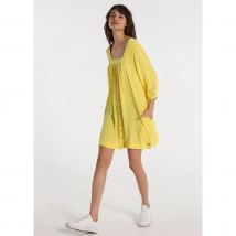 LOIS JEANS - Vestido Abotonado Cotton Wrinkle