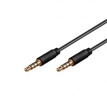 DeLOCK 83438 cable de audio 5 m 3,5 mm Negro - Cables de audio (3,5 mm, 3,5 mm, 5 m, Negro)
