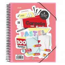 Starplast - Carpeta Con Fundas Espiral Flexible A4 con 100 Fundas Transparentes