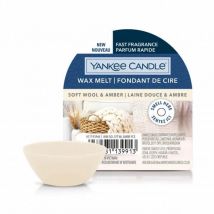 Yankee Candle Soft Wool & Amber vela Alrededor Ámbar Blanco 1 pieza(s)