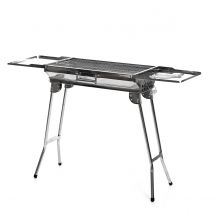 InnovaGoods® Barbacoa ExelQ, Barbacoa carbon portatil, parrilla barbacoa portatil, fácil y comodo traslado, Ideal para el ahorro de espacio, Acero inoxidable