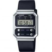 Casio Reloj Unisex Digital Cuarzo con Correa de Cuero A100WEL-1AEF