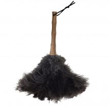 Plumero en plumas de avestruz y mango de bambú 33 cm - MSV.