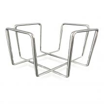 QUTTIN BAR - SERVILLETERO CROMADO 17.5X17.5X9.5CM - Servilletero Elegante y Funcional para la Mesa - Servilletero Resistente y Duradero para un Uso Diario - Servilletero de Diseño Clásico para