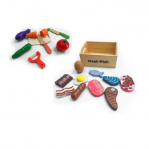 Pack Set frutas y verduras (3053) y Set Figuras Carne y Pescado (4925)