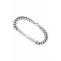Pulsera Lotus Style Hombre de Acero Inoxidable  Eslabones y Chapa LS1936-2/1