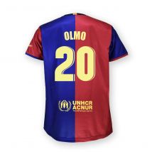 FC Barcelona Camiseta Primera Equipación 2024/2025 - DANI OLMO 20 - Réplica Oficial con Liciencia - Adulto
