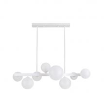 Fabrilamp - Lampara Lozolla 8xg9 Blanca Regx75x22,5 cm