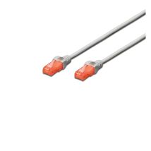 Cable de Red CAT 6 U-UTP Digitus By Assmann - Alta Velocidad - 0.25m - LSZH - Gris y Rojo