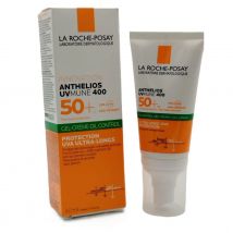 La Roche-Posay Anthelios UV Mune 400 Crema-Gel SPF50+ para Piel Grasa y Sensible, Control de Brillos, 50 ml