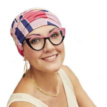 Christine Headwear Amia Turban Golden Beginnings 1522-0817 Turbante de Lino - Pañuelo Gorro Oncológico de Diseño para la Cabeza
