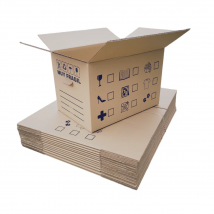 Plasacar S.L.-Pack 13 unid. Caja de Cartón Canal Doble Extra Fuerte 60x40x40 cm (Especial Mudanzas)