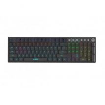 Ibox aurora k-6 teclado rf wireless + bluetooth qwerty inglés negro