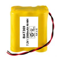 Batería Recargable Nimo 7.2V 2500mah NI-MH AA X 6 Flasco con Cables