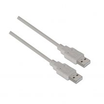 AISENS A101-0022 - Cable USB 2.0 DE 2 m para Carcasa Externa, Color Beige