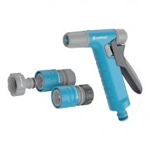 Cellfast Pistola De Riego Set Aspersor De Césped para Césped Flores Plantas Conexión Rápida Conexión Hydron Ideal 1/2" - 5/8"