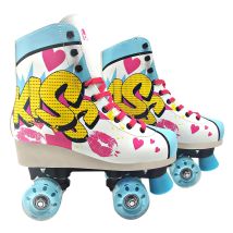 Patines de bota Roller con cordones, patines de 4 ruedas, Kiss (6963-6966 6965 -6967) Varias tallas. Para principiantes. Calidad al mejor precio. De acuerdo a la normativa CE. +5 años