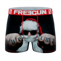Freegun - Calzoncillo Bóxer THUG CHRISTMAS Hombre Microfibra Navidad Estampado