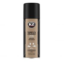 K2 TAPIFLEX Adhesivo en Spray para Tapicería – Pegamento Fuerte, Flexible y Resistente a la Humedad – Ideal para Tejidos, Goma Espuma, Vinilo y Más 400ml