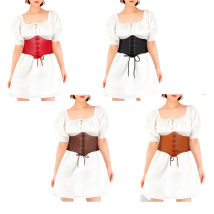 Cinturón, Corsé Elástico Ajustable. Disponible en 4 Colores. Complemento Para Disfraces O Accesorios. #Partilandia #Corsé