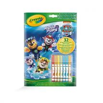 Crayola - Album Actividades & Colorea Paw Patrol, 32 Paginas para Colorear y 7 Rotuladores Lavables, Actividad Creativa.