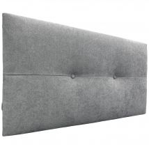 DHOME Cabecero de Polipiel o Tela AQUALINE Pro cabeceros Cabezal tapizado Cama Lujo (Gris Tela)